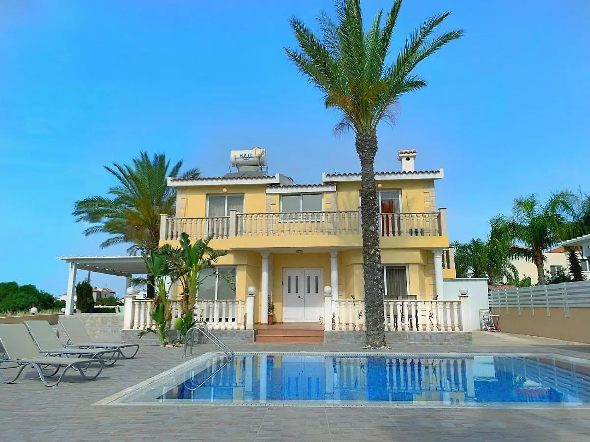 Beach Villa Sea View, Xxl Pool, 4 Bedroom Ayia Napa Kypr