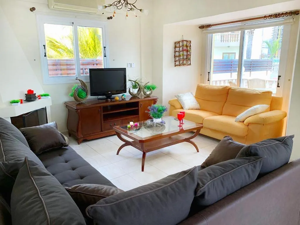 Beach Villa Sea View, Xxl Pool, 4 Bedroom Ayia Napa 0*,